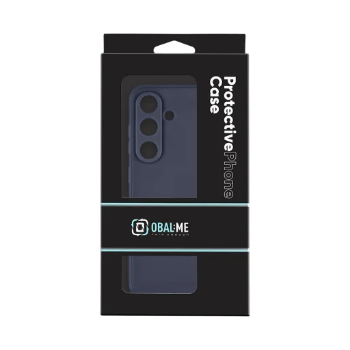 OBAL:ME Matt TPU fliptok Samsung Galaxy S25-höz Sötétkék - 3
