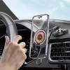 TECH-PROTECT MM15W-V8 mágneses Magsafe műszerfalra szerelhető autós telefontartó vezeték nélküli töltő 15W fekete - 5