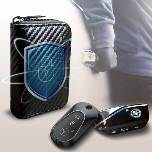 Klatka Faradaya Tech-protect Klr300 Pouch Keyless Rfid Jel Blokkoló Tok Karbon - 2