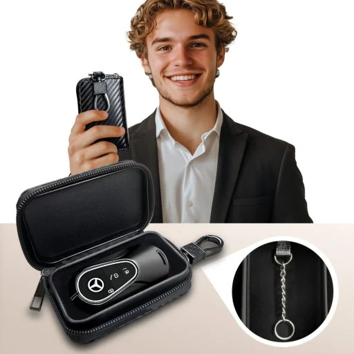 Klatka Faradaya Tech-protect Klr300 Pouch Keyless Rfid Jel Blokkoló Tok Karbon - 4