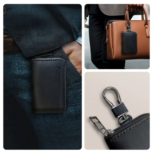 Faraday-kalitka Tech-protect KLR300 kulcs nélküli RFID jelblokkoló tok fekete - 6