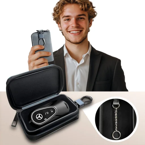 Faraday Kalicka Tech-Protect  KLR300 kulcstartó RFID jelblokkoló tok Kréta Szürke - 4