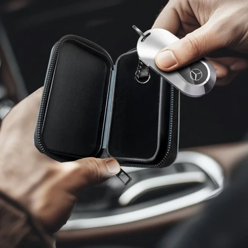 Faraday Kalicka Tech-Protect  KLR300 kulcstartó RFID jelblokkoló tok Kréta Szürke - 5