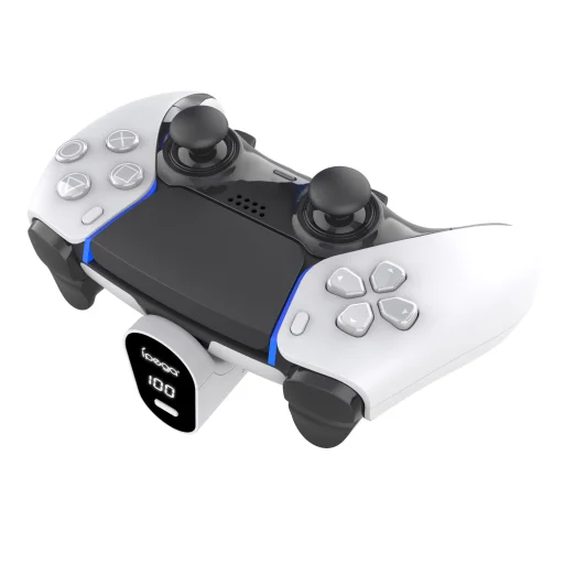 iPega P5042 Hordozható Újratölthető Akkumulátor PS5 Kontrollerhez Fehér - 3