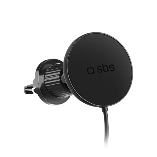 Okostelefon tartó indukciós töltővel SBS TESUPPMAG15WVENT, kompatibilis a MagSafe technológiával - fekete - 1