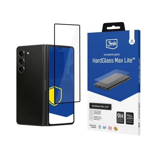 Edzett üveg 3mk HardGlass Max Lite fekete Samsung Galaxy Z Fold 6 üvegfólia - 1