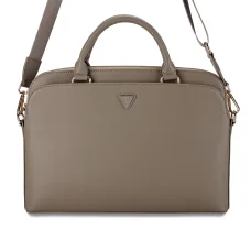 Guess PU Grained Triangle Logo számítógép táska 15/16" Barna