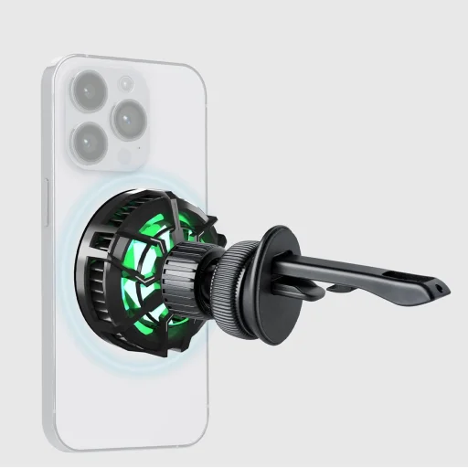 SBS TESUPFANWIR15W 15W vezeték nélküli töltésre képes autós telefontartó hűtéssel - fekete - 7