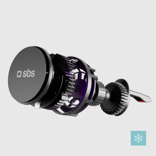 SBS TESUPFANWIR15W 15W vezeték nélküli töltésre képes autós telefontartó hűtéssel - fekete - 9