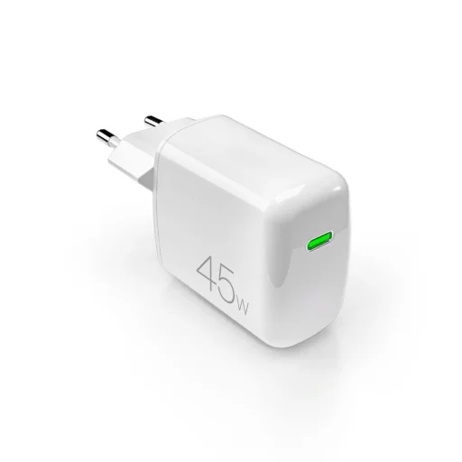 Puro Super Mini 45W PD GaN USB-C Fali Töltő - Fehér - 1