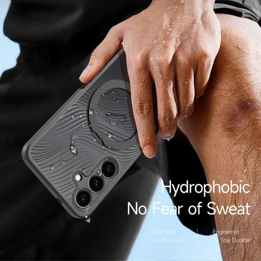 DUX DUCIS AIMO MAG tok, MagSafe kompatibilis Samsung Galaxy S25 Plus fekete tok - 4