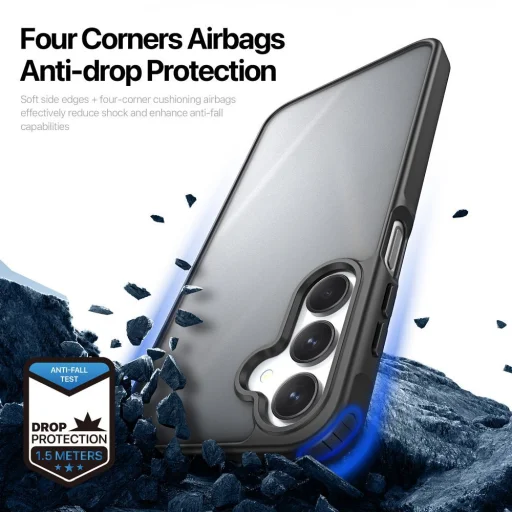 DUX DUCIS YIND fliptok SAMSUNG Galaxy A16 5G fekete tok - 2