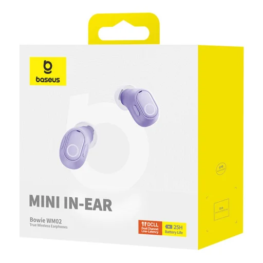 Baseus Bowie TWS WM02 fülhallgató (lila) - 8