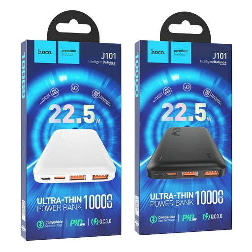 HOCO powerbank 10000 mAh PD QC 3A 22,5W J101 fehér - 4