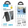 Power Bank HOCO - 5 000 mAh beépített Type C csatlakozóval J106 fekete thumbnail