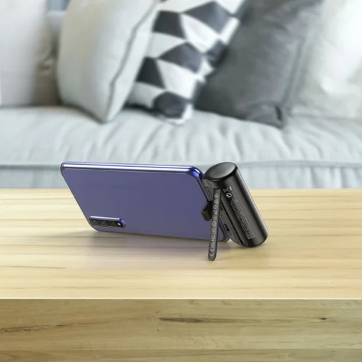 Power Bank HOCO - 5 000 mAh beépített Type C csatlakozóval J106 fekete - 5