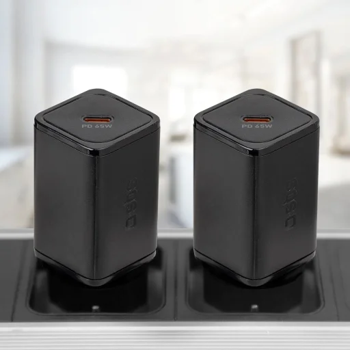 65 Watt GaN töltő Power Delivery-vel Fekete - 3