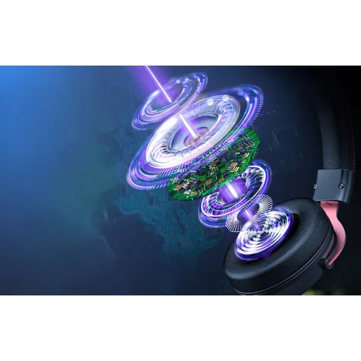 ONIKUMA X10 Gamer Fejhallgató Fekete-piros Ördögszarvak - 3