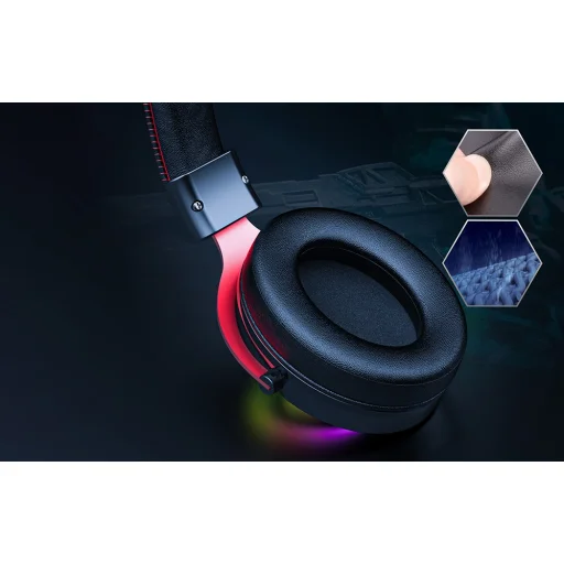 ONIKUMA X10 Gamer Fejhallgató Fekete-piros Ördögszarvak - 5