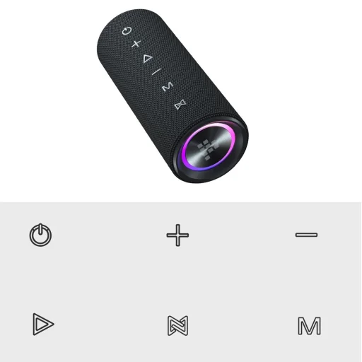 Tronsmart Mirtune C2 24W Bluetooth Hordozható Hangszóró - Fekete - 7