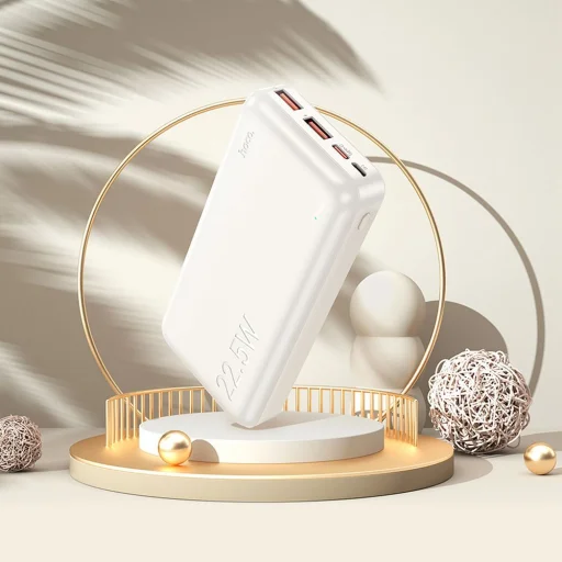 HOCO powerbank 20000 mAh PD QC 3A 22,5W J101A fehér - 5