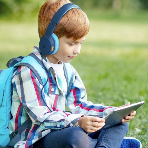 Tronsmart KH01 vezetékes fejhallgató gyerekeknek, biztonságos - kék - 13