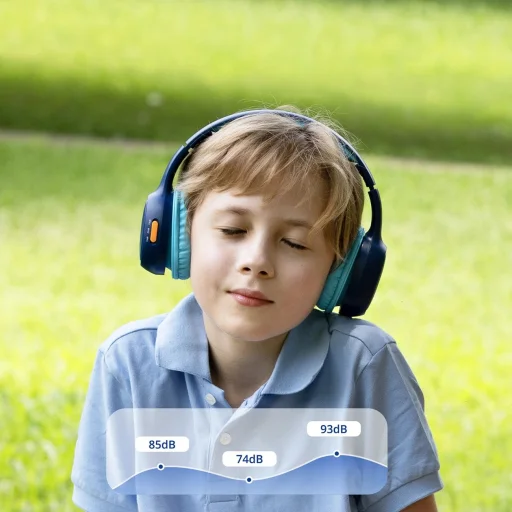 Tronsmart KH02 Vezeték nélküli fejhallgató gyermekeknek, Biztonságos - Kék - 12