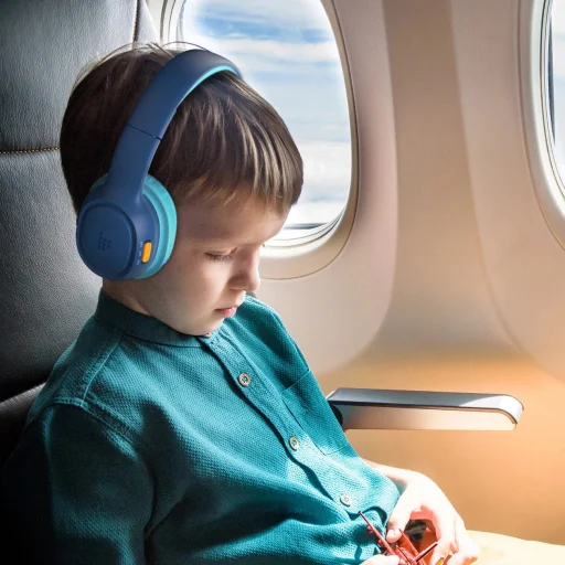 Tronsmart KH02 Vezeték nélküli fejhallgató gyermekeknek, Biztonságos - Kék - 14