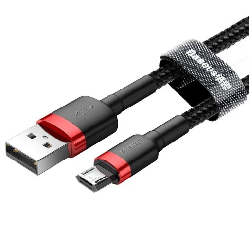 Baseus Cafule USB-Micro-USB kábel, 2A, 3 m (fekete és piros) - 5