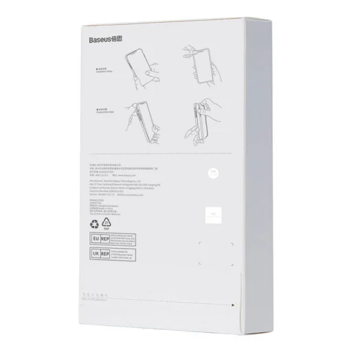 Baseus Crystal Clear tok, iPhone 13 Pro Max (átlátszó), edzett üvegfólia + tisztítókészlet - 9