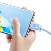 Baseus Crystal Shine USB-USB-C kábel, 100W, 2m (lila) thumbnail