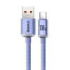 Baseus Crystal Shine USB-USB-C kábel, 100W, 2m (lila) thumbnail