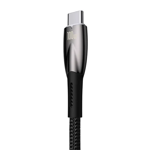 Baseus Glimmer USB-A - USB-C töltőkábel, 100W, 2m (fekete) - 4