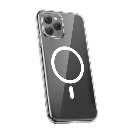 Baseus Crystal Clear mágneses tok iPhone 11 Pro (átlátszó), edzett üvegfólia + tisztító készlet - 3