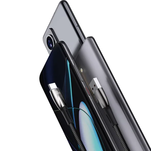 Baseus Glimmer USB-A - USB-C töltőkábel, 100W, 1m (fekete) - 4