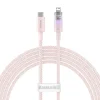 Baseus Explorer Series USB / Lightning gyorstöltő kábel 2m, 20W (rózsaszín) thumbnail