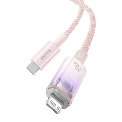 Baseus Explorer Series USB / Lightning gyorstöltő kábel 2m, 20W (rózsaszín) - 4