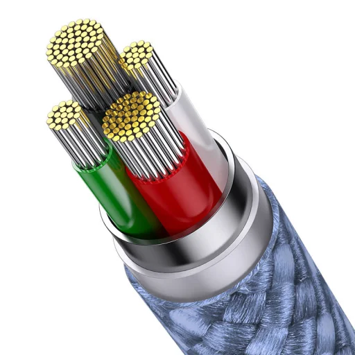 Baseus StarSpeed 3 az 1-ben töltőkábel USB - USB-C + Micro + Lightning, 3,5A, 1.2m (kék) - 5