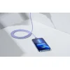 Baseus Crystal USB-C-Lightning kábel, 20W, PD, 2m (lila) thumbnail
