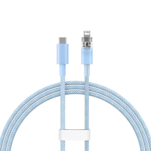 Baseus Explorer Series USB-C / Lightning gyorstöltő kábel 1m, 20W (kék) - 3
