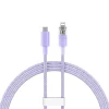 Baseus Explorer Series USB-C / Lightning gyorstöltő kábel 1m, 20W (lila) thumbnail