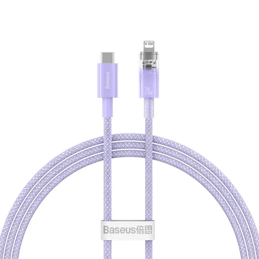Baseus Explorer Series USB-C / Lightning gyorstöltő kábel 1m, 20W (lila) - 2