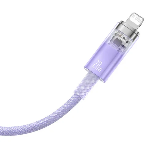 Baseus Explorer Series USB-C / Lightning gyorstöltő kábel 1m, 20W (lila) - 4