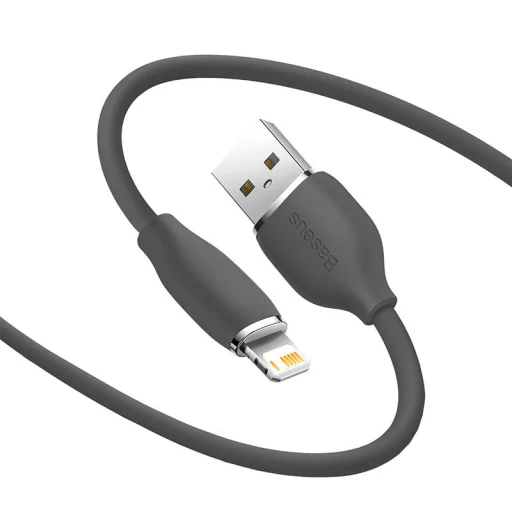Baseus Jelly USB-Lightning kábel, 2,4A, 1,2m (fekete) - 4
