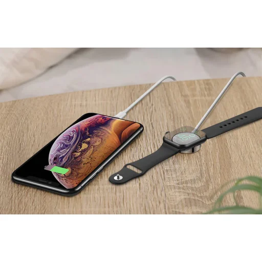 2 az 1-ben indukciós töltő Apple Watch-hoz / Lightning Joyroom S-IW002S 1,5m (fehér) - 4