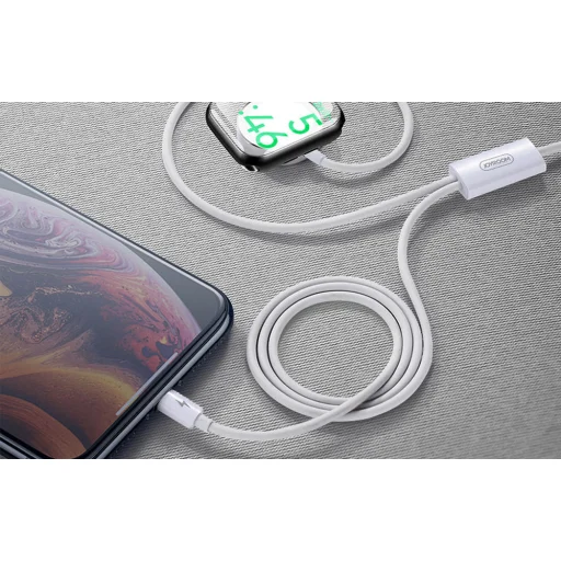 2 az 1-ben indukciós töltő Apple Watch-hoz / Lightning Joyroom S-IW002S 1,5m (fehér) - 5