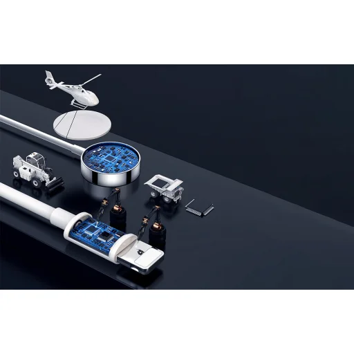 2 az 1-ben indukciós töltő Apple Watch-hoz / Lightning Joyroom S-IW002S 1,5m (fehér) - 6