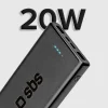 10,000 mAh power bank 20W Power Delivery technológiával fekete - 10