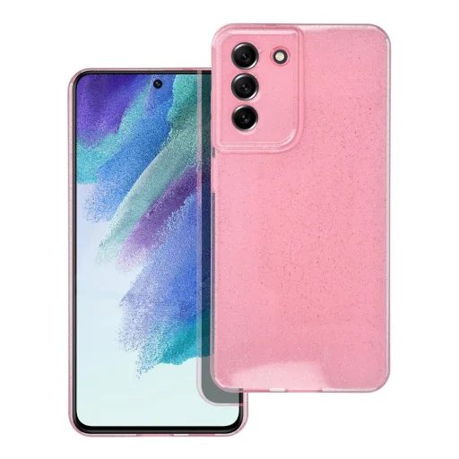 CLEAR CASE 2 mm BLINK rózsaszín tok Samsung Galaxy S21 FE-hez - 1