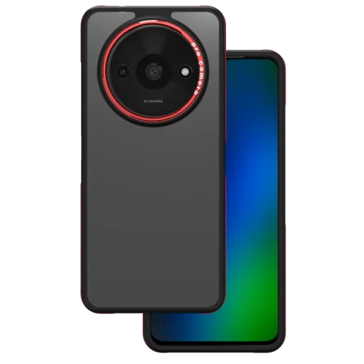 Crystal Black tok Xiaomi Redmi A3 4G (Global) piros - 1